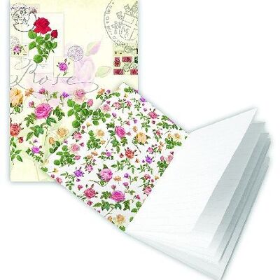 Carnet A6 ligne design : Rose (SKU : 8560)