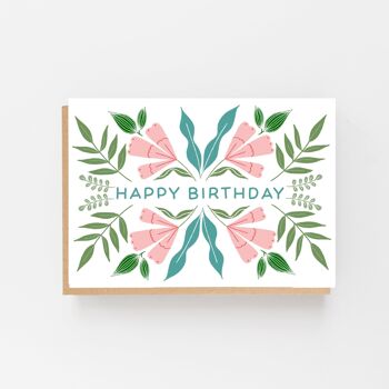 Joyeux anniversaire - Conception florale de printemps 1