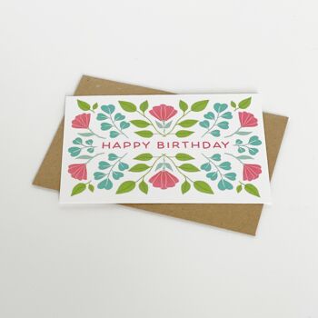 Joyeux anniversaire - Design d'été floral 4