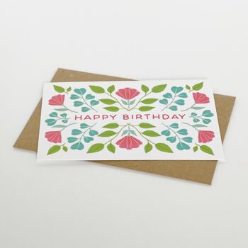 Joyeux anniversaire - Design d'été floral 5