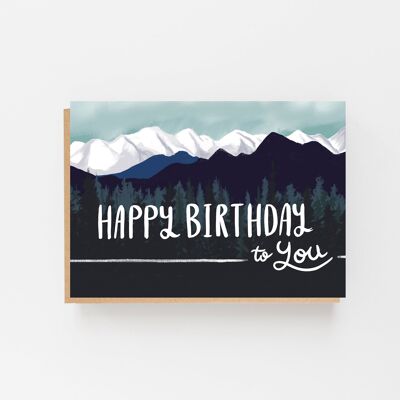 Alles Gute zum Geburtstag - Berge