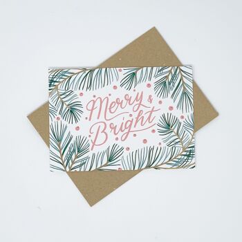 Cartes de Noël Merry & Bright - Lot de 8 cartes 6