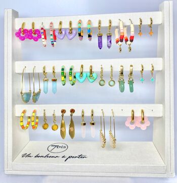 Kit best seller 20 boucles oreilles Acier Multicolor Noël 1