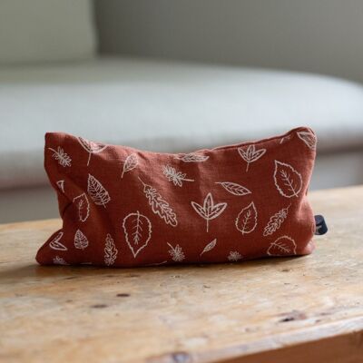 Linen Eye Pillow for Relaxation and Yoga - Leaf