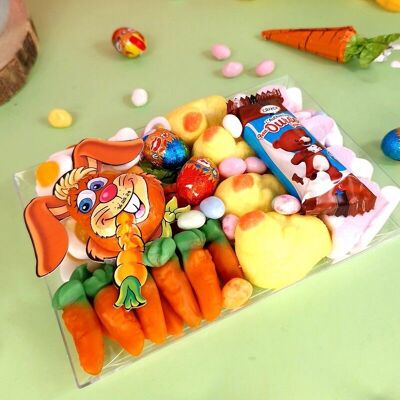 Tray of Easter candies and chocolates - Candy Board - 2 people