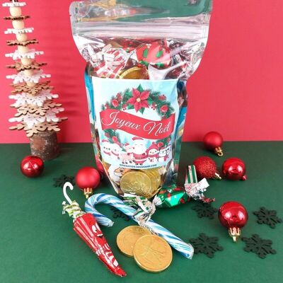 Sacchetto di caramelle e cioccolatini - Doypack Merry Christmas - 250g