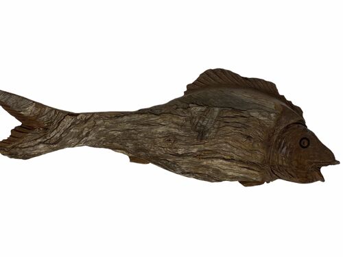 Driftwood Hand Carved Fish - Small