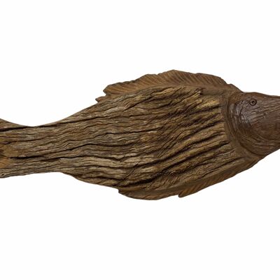 Driftwood Hand Carved Fish - XL