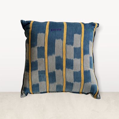 Indigo/Baule Cloth Cushions 50x50cm