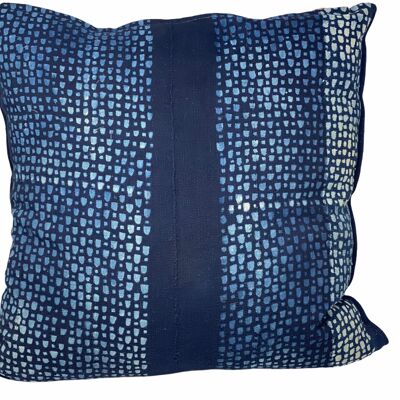 Indigo/Baule Cloth Cushions 60x60cm