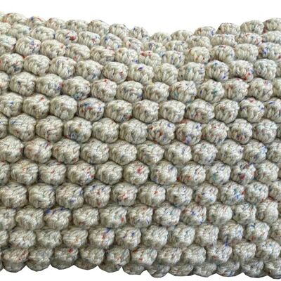 Naturals - Coussin Bobble avec des taches colorées (50x30)