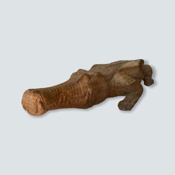 Sculpture de crocodile du Zimbabwe 2