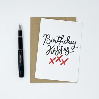 Carte Bisous d'anniversaire 2