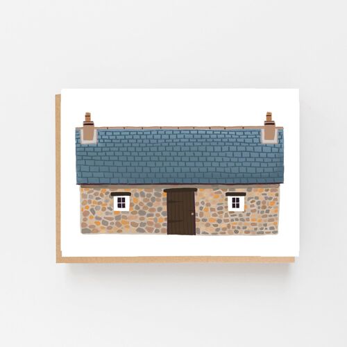 Scottish Bothy - Colour Greeting Card