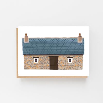 Scottish Bothy - Colour Greeting Card