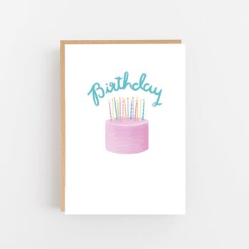 Ensemble de 8 cartes de gâteau d'anniversaire 2