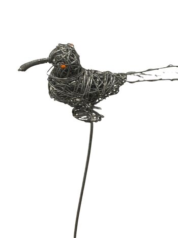 Oiseaux de jardin en métal filaire africain - (17.5) 2