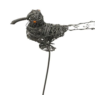 Oiseaux de jardin en métal filaire africain - (17.5)