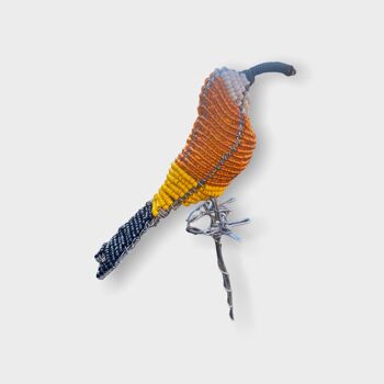 Oiseaux de jardin en perles - Afrique du Sud - Orange/Jaune