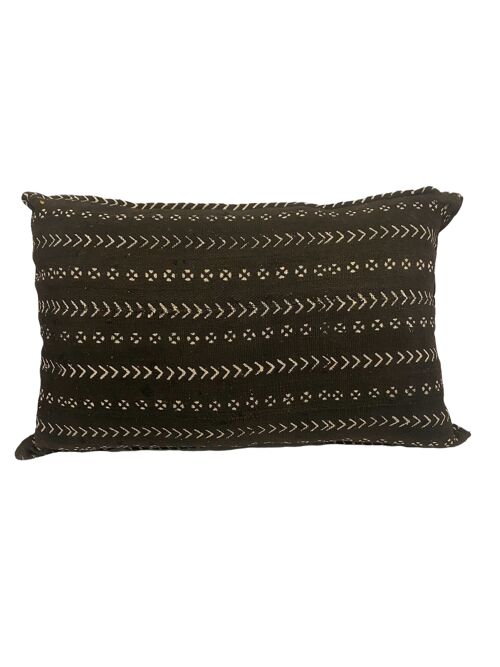 Mud Cloth Handwoven cushion - (184.14) Black