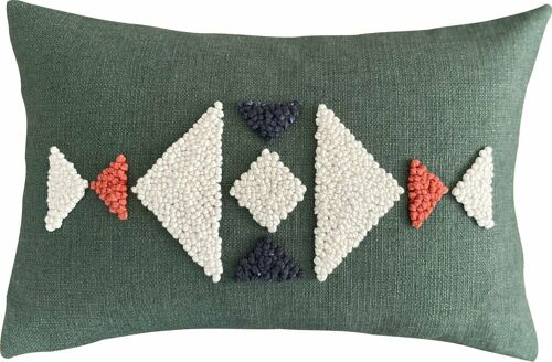 Punch Needle Cushion Cover - AfriScandi Pattern 2 (60cmx40cm)