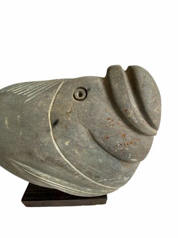 Sculpture de poisson en pierre - Zimbabwe 2