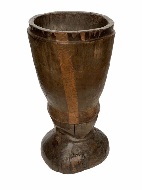 African Grain Stomper Stool/Planter  - Zambia