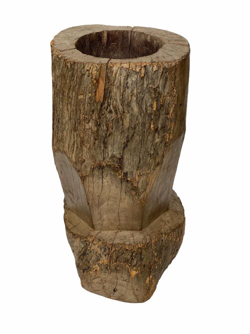 African Grain Stomper Stool/Side Table - Zambia