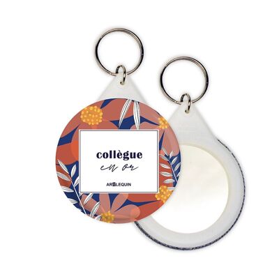 "Colleague in gold" keychain (Florine)