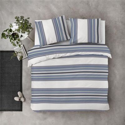 Blaue Byrklund-Bettbezüge „Two Ways“ aus Baumwolle – 240 x 220 + 20 cm