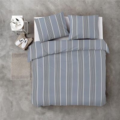 Blaue Byrklund-Bettbezüge „Get-Away“ aus Baumwolle – 240 x 220 + 20 cm