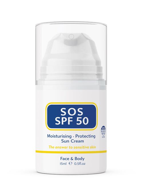SOS SPF 50 Sun Cream, 15ml