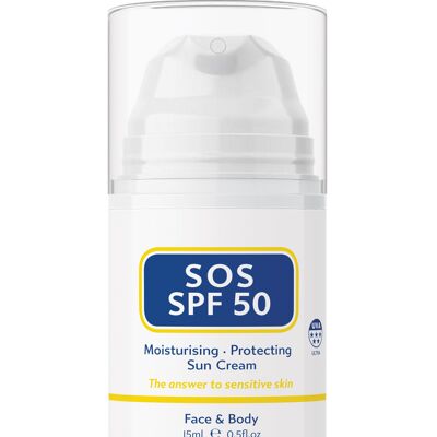 Crema solar SOS SPF 50, 15 ml