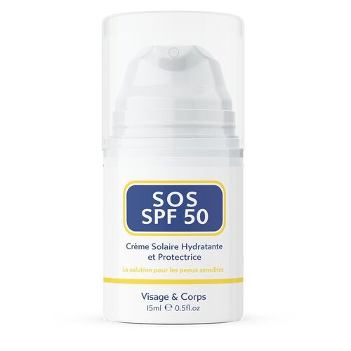 SOS SPF 50 Sun Cream (French Version), 15ml