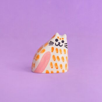 Bébés Chats / Petites Sculptures en Céramique - Orange 1