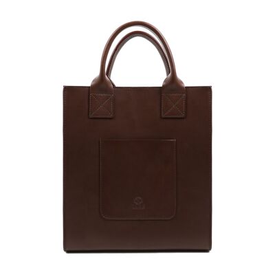 Brown Leather Tote Bag - The Republic