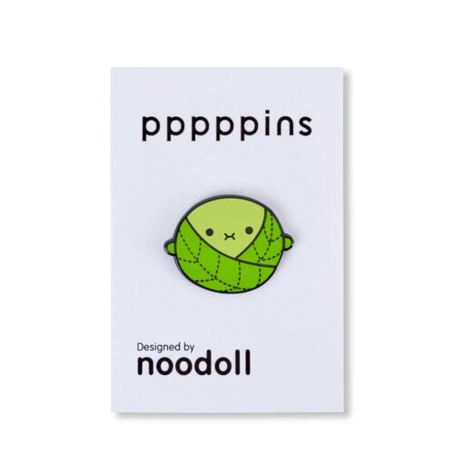 Riceprout Green Brussel Sprout Christmas Hard Enamel Pin
