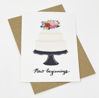 Carte de jour de mariage New Beginnings 5