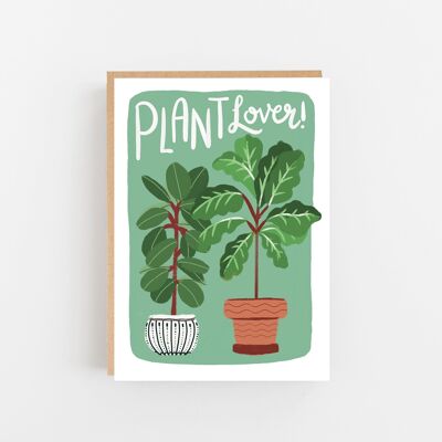 Pflanzenliebhaber-Grußkarte