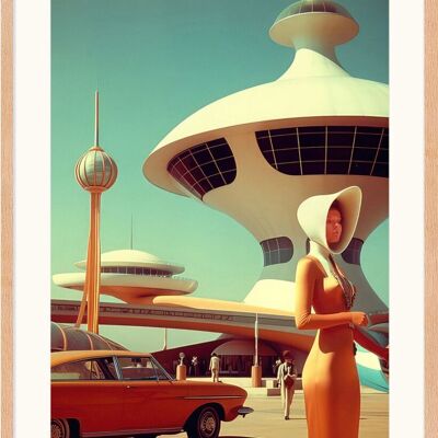 Poster - Retro Future 01 (30x40 cm) - Hartman AI