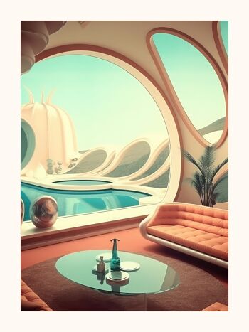 Affiche - Retro Future 06 (30x40 cm) - Hartman AI 2