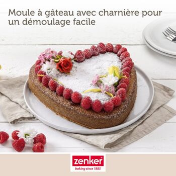 Moule à gâteau coeur avec charnière 27 x 25 cm Zenker Special Creative 5