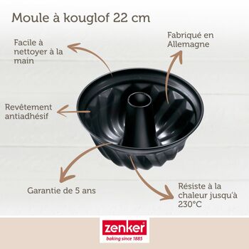 Moule à kouglof 22 cm Zenker Black Metallic 3