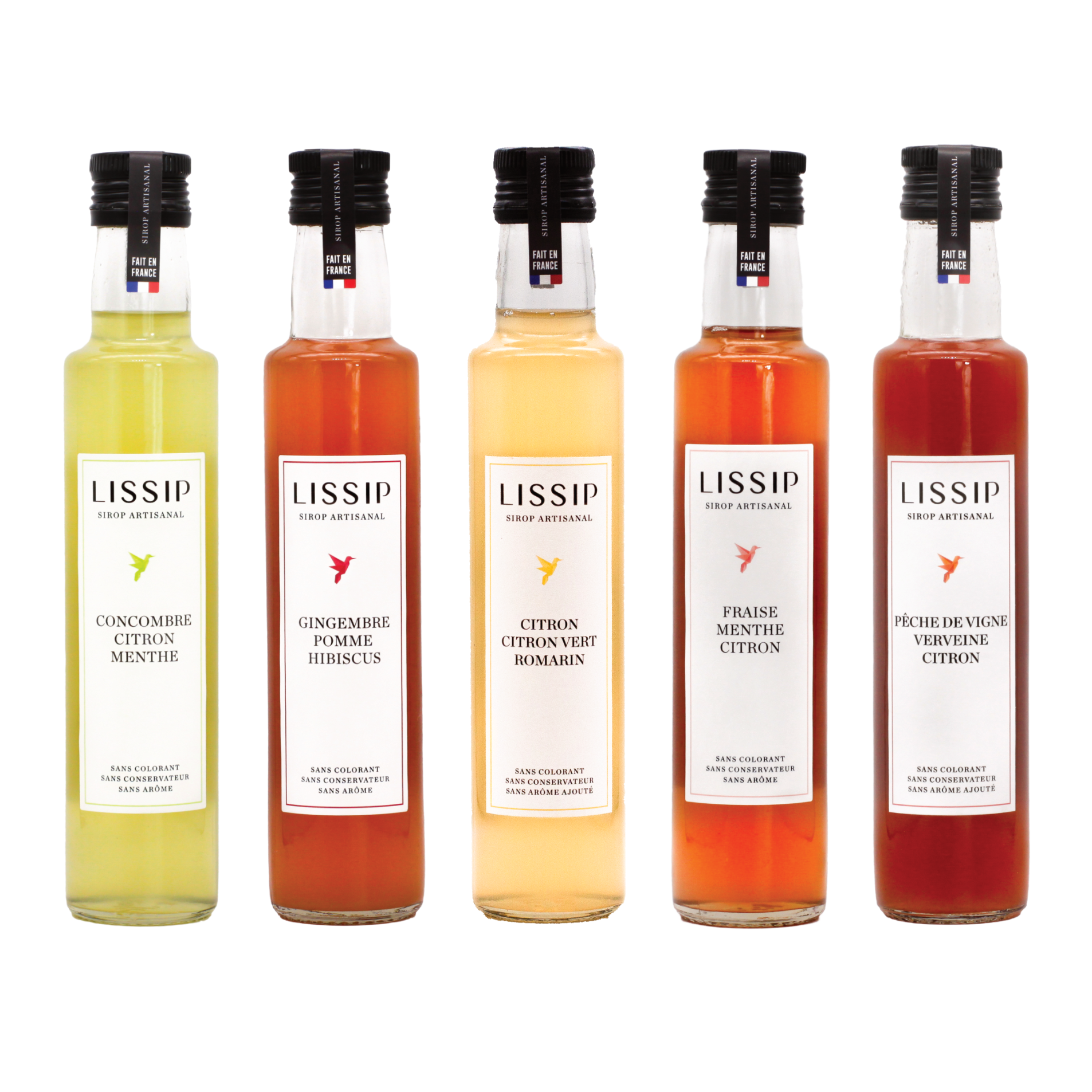 Pack "Great Thirst" - Assortment of 5 syrups