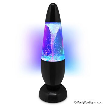 PartyFunLights - Tornado Glitter Lamp - changement de couleur - LED - USB et piles 2