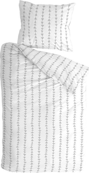 Housses de couette en coton gris Byrklund 'Just arrows' - 140x220+20cm 2