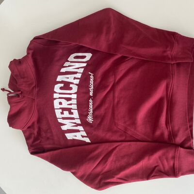 Burgundy Americano Hoodie