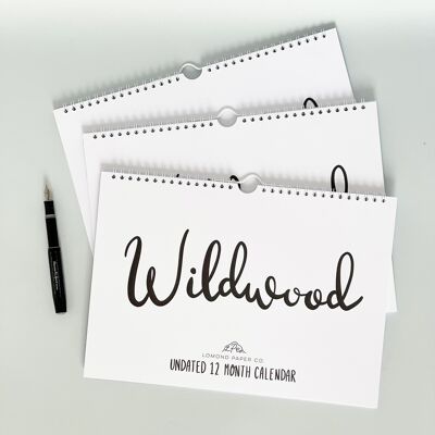 Wildwood - Calendario de pared de 12 meses sin fecha