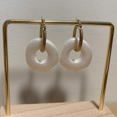 Polymer "Moon" earrings