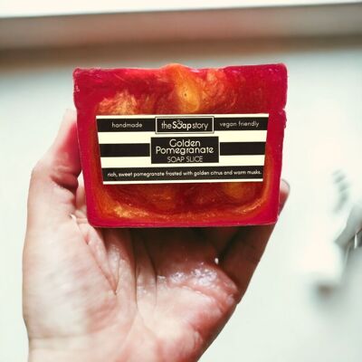 **NEW** Golden Pomegranate Soap Slice